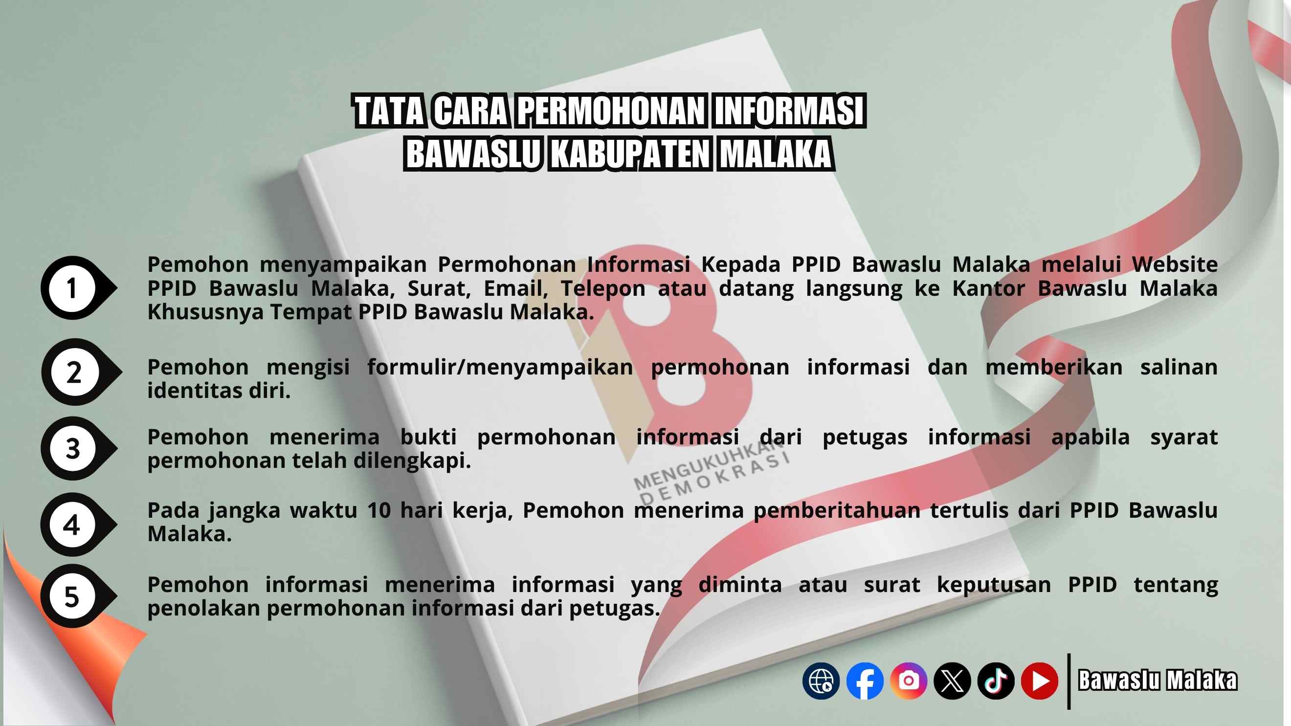 SELAMAT DATANG DI PPID BAWASLU MALAKA