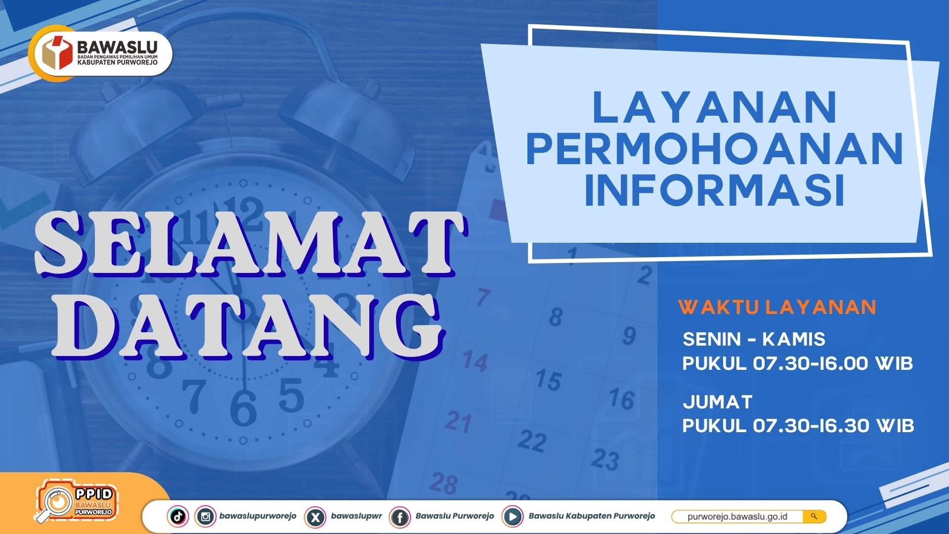 SELAMAT DATANG DI PPID BAWASLU KABUPATEN PURWOREJO