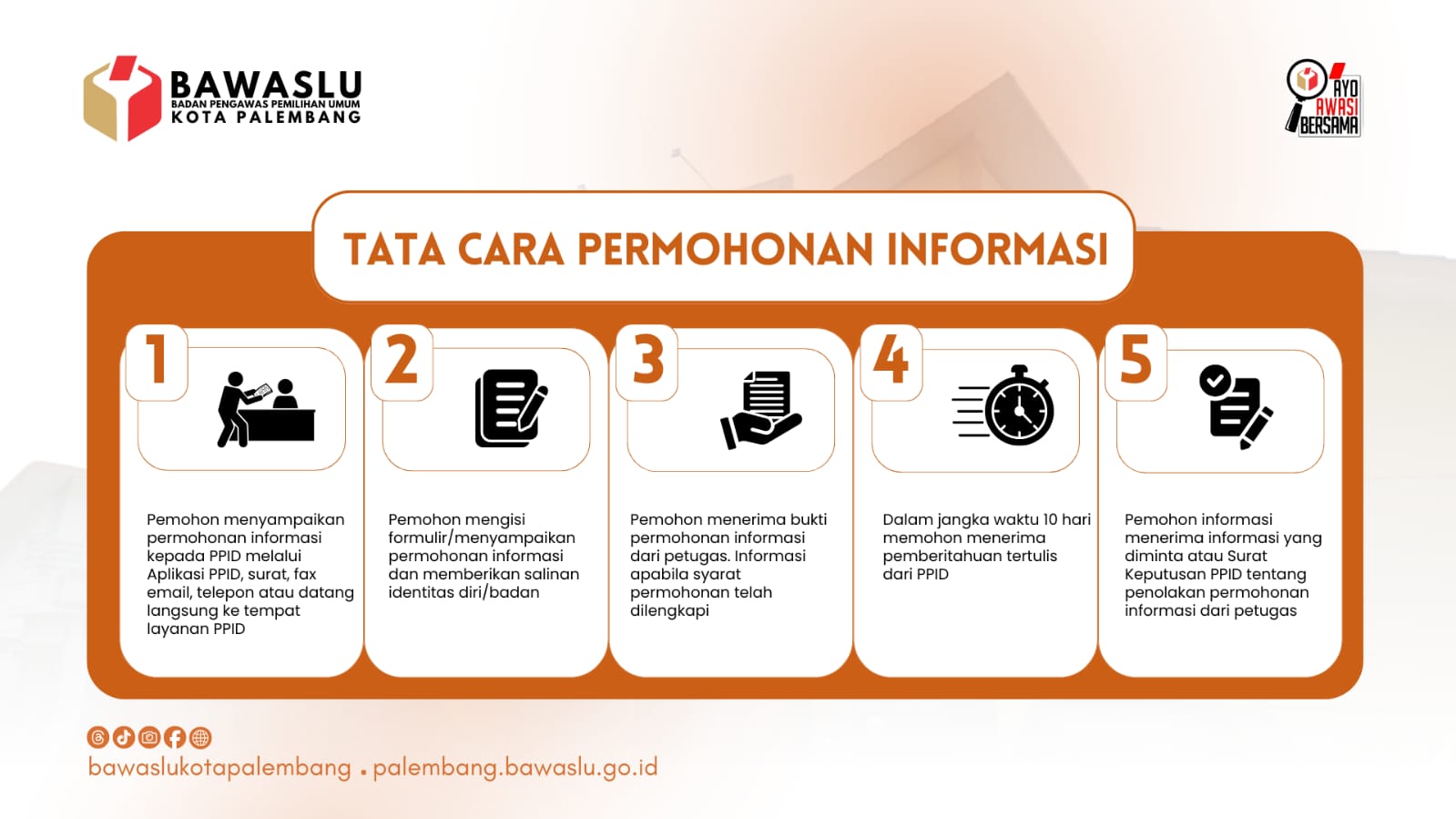 SELAMAT DATANG DI PPID BAWASLU KOTA PALEMBANG