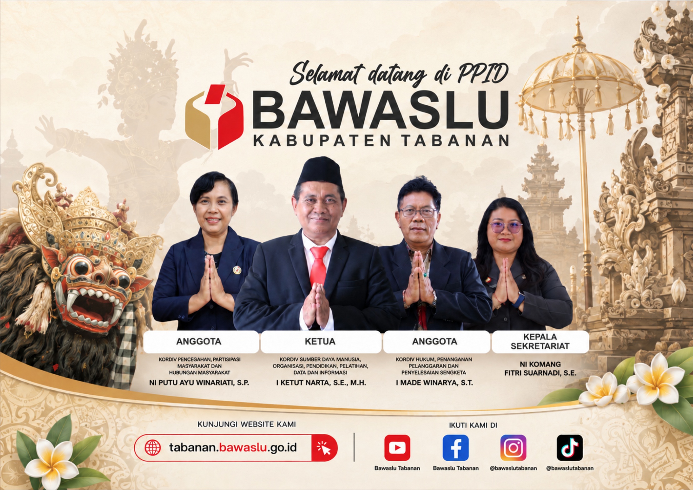 SELAMAT DATANG DI PPID BAWASLU KABUPATEN TABANAN