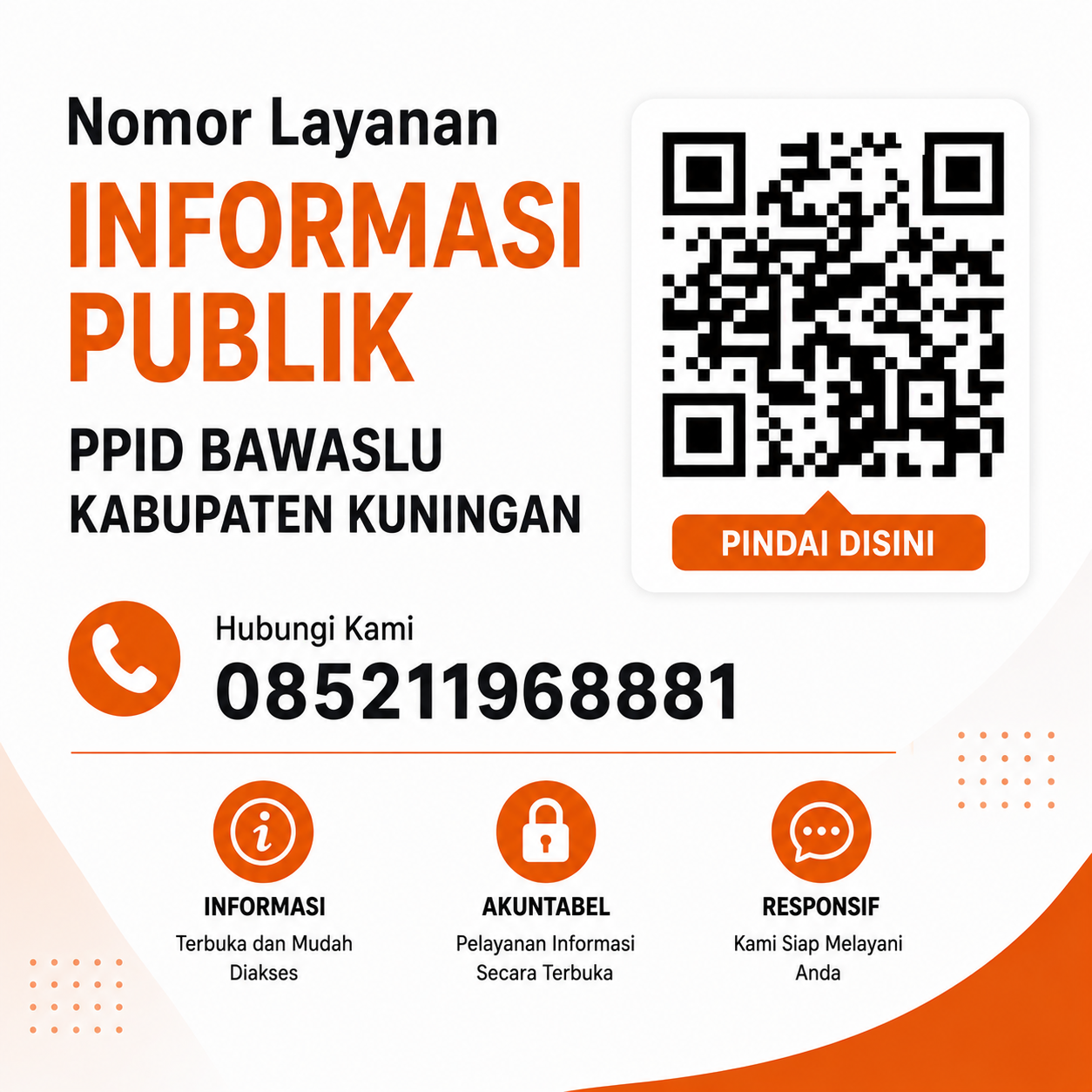 NOMOR LAYANAN INFORMASI PUBLIK