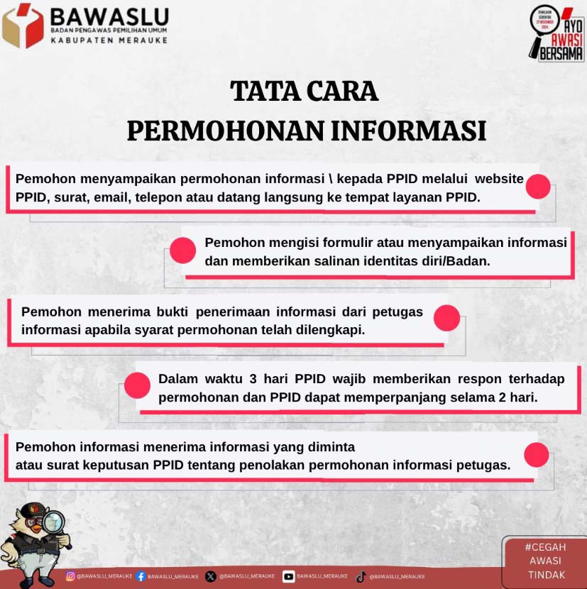 SELAMAT DATANG DI PPID BAWASLU KABUPATEN MERAUKE