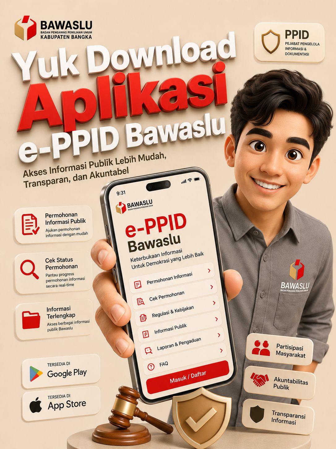 Download Aplikasi e-PPID Bawaslu