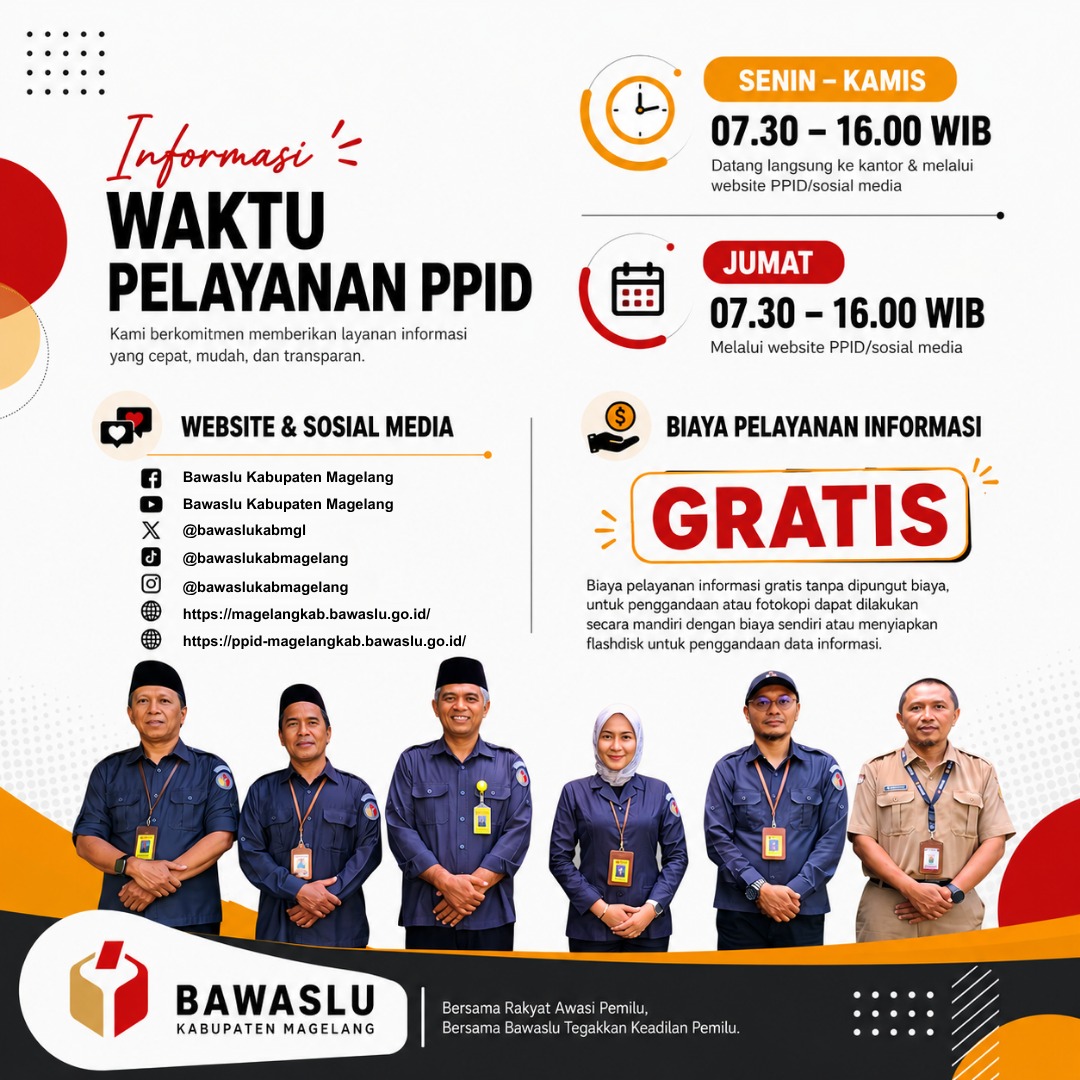 SELAMAT DATANG DI PPID BAWASLU KABUPATEN MAGELANG