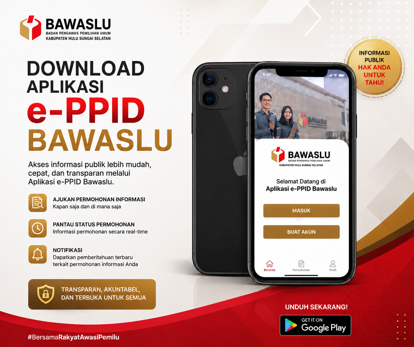 Download Aplikasi e-PPID Bawaslu