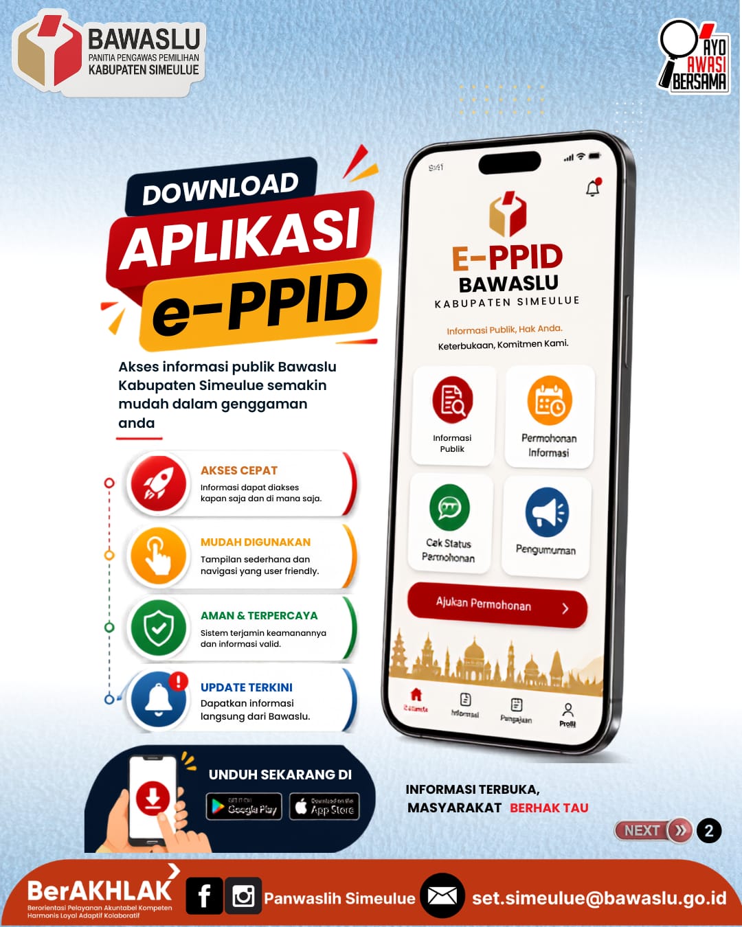 Download Aplikasi e-PPID Bawaslu