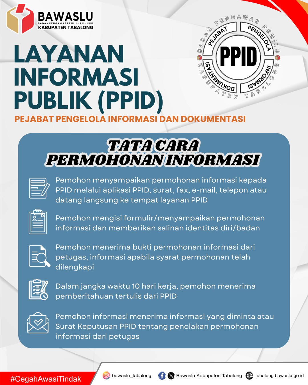 SELAMAT DATANG DI PPID BAWASLU KABUPATEN TABALONG