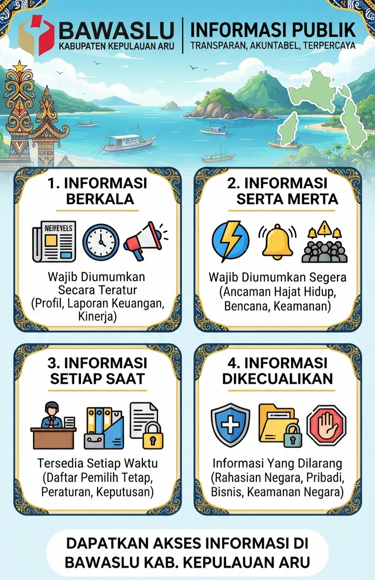 Daftar Informasi Publik (DIP) Bawaslu Kabupaten Kepulauan Aru 